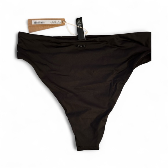 SKIMS Black Signature Swim Mid-Waist Bottom - Picture 1 of 3